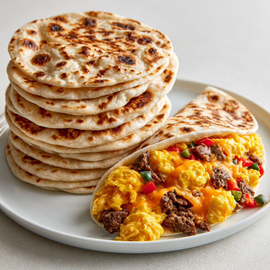 Délicieuses tortillas maison moelleuses.