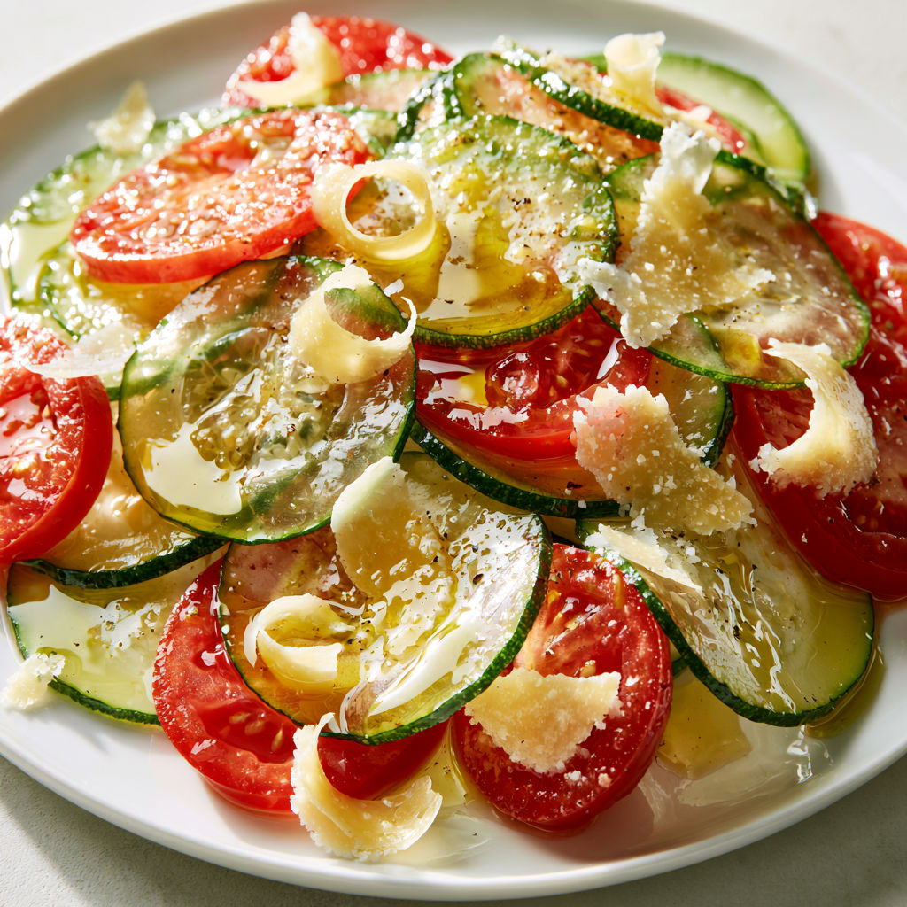 Cette salade façon carpaccio courgettes et parmesan est prête en 10 minutes chrono.