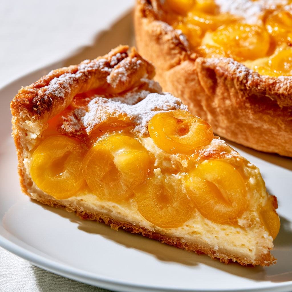 Cette tarte aux mirabelles croustillante fond dans la bouche et sent bon l’été.
