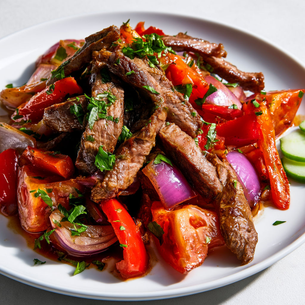 Un vrai lomo saltado péruvien à goûter absolument dès la première bouchée.