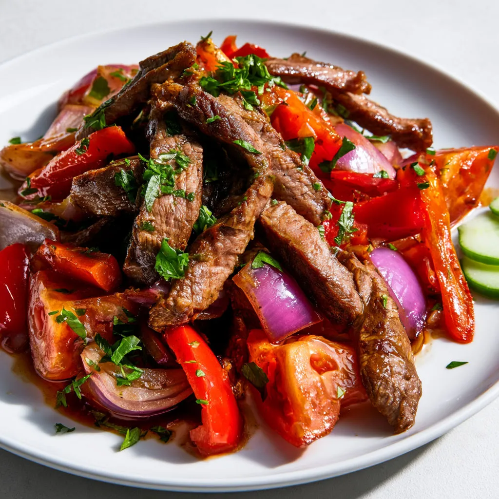 Un vrai lomo saltado péruvien à goûter absolument dès la première bouchée.