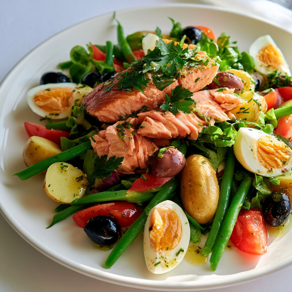 La salade niçoise revisitée au saumon va vite devenir un classique chez vous.