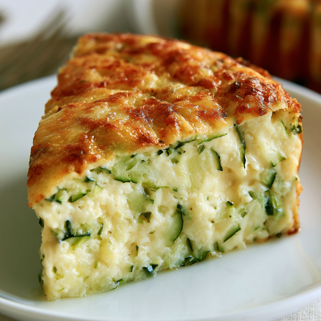 Une belle portion de courgettes fondantes au gruyère.