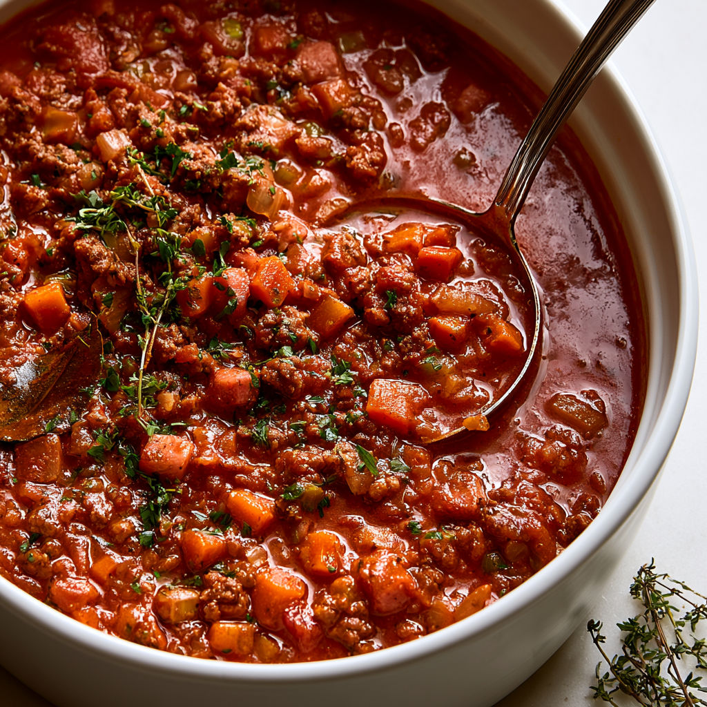Bolognaise maison extra gourmande et parfumée.