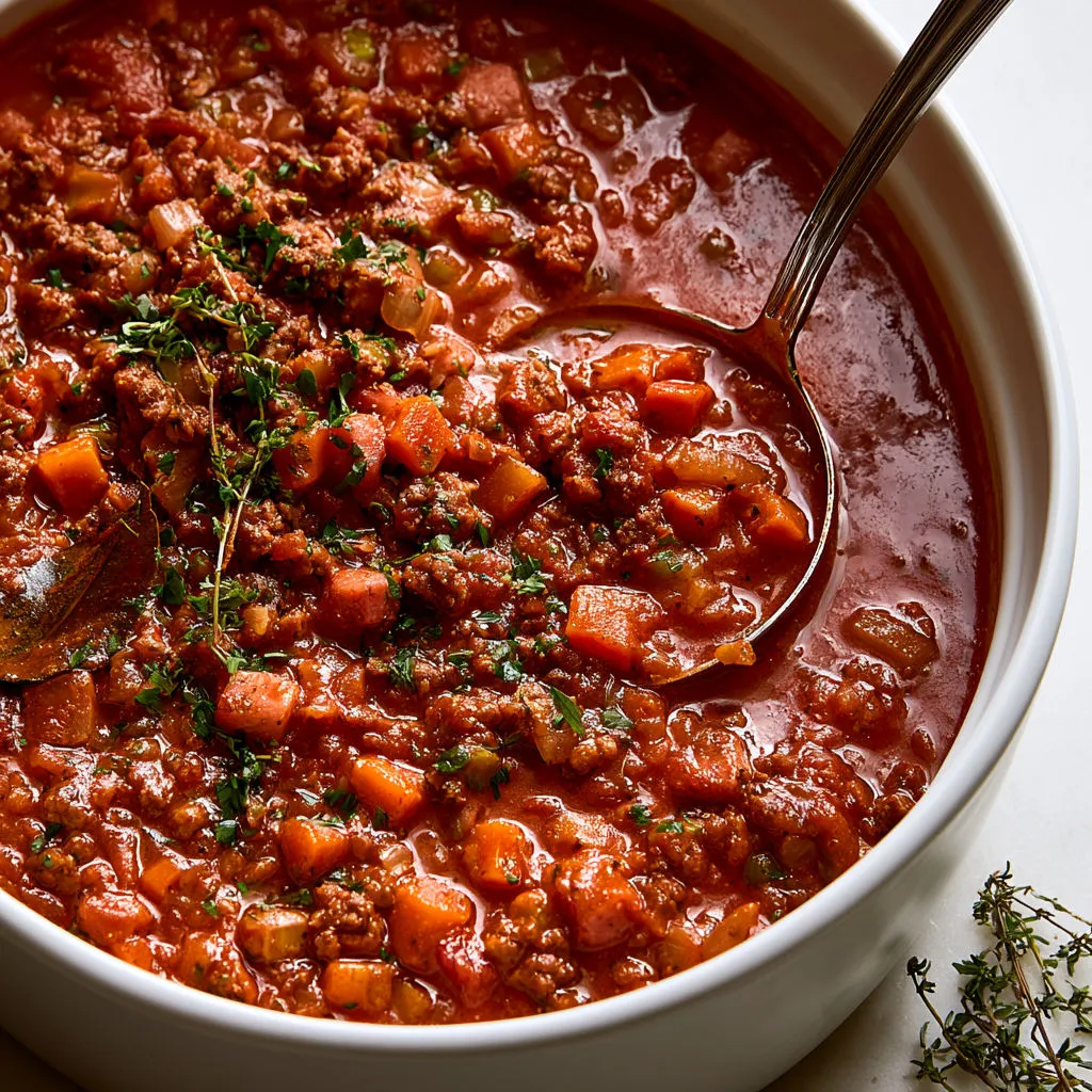 Bolognaise maison extra gourmande et parfumée.