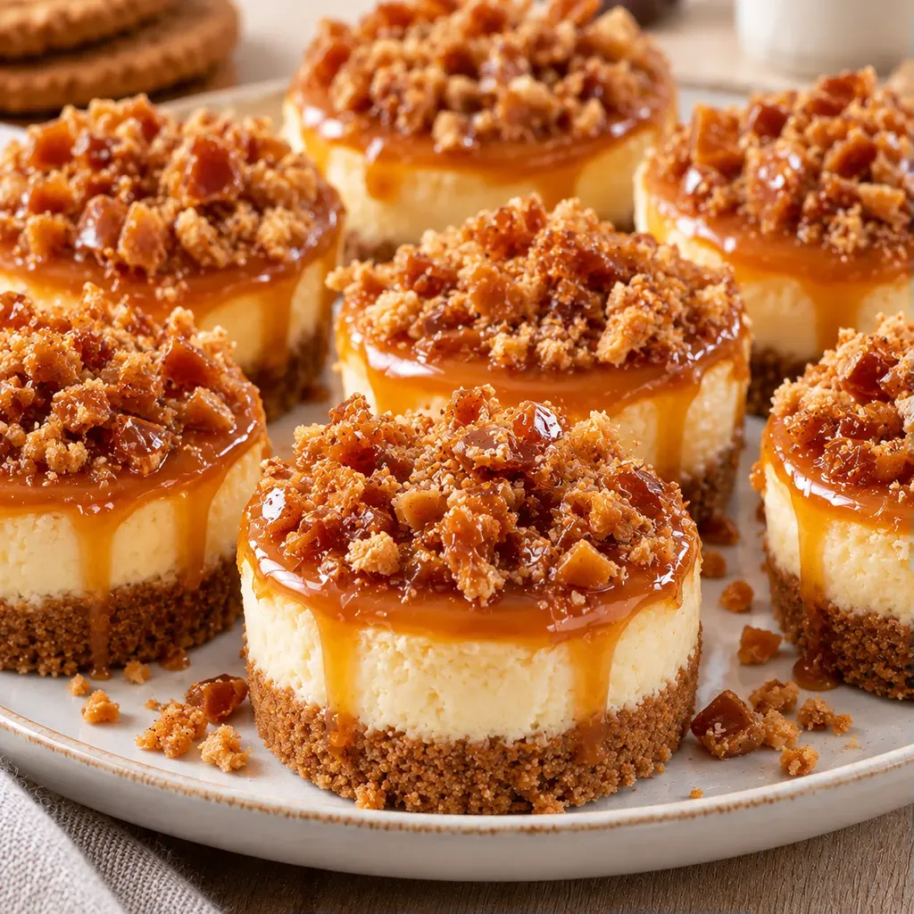 Cheesecakes mini caramel croquant
