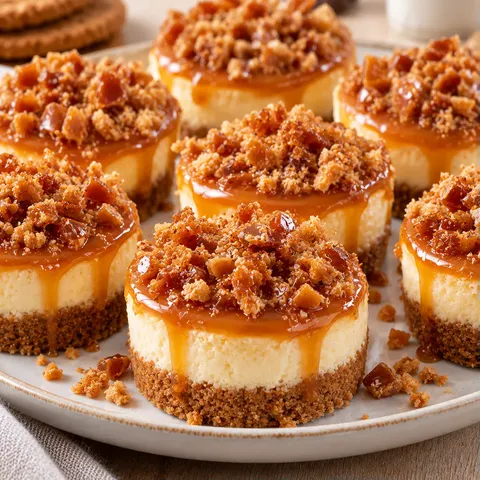 Cheesecakes mini caramel croquant