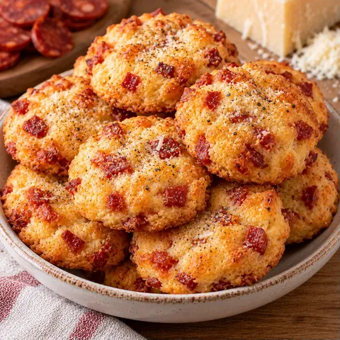 Biscuits apéro chorizo parmesan