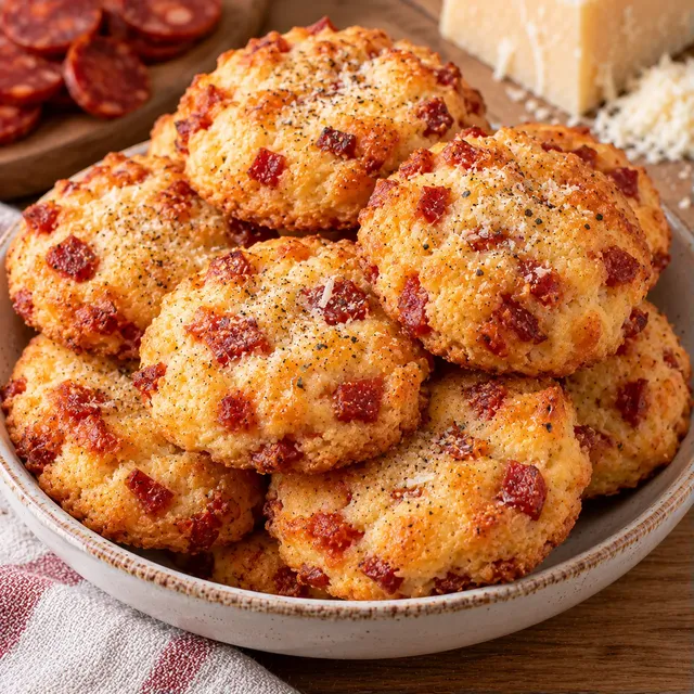 Biscuits apéro chorizo parmesan