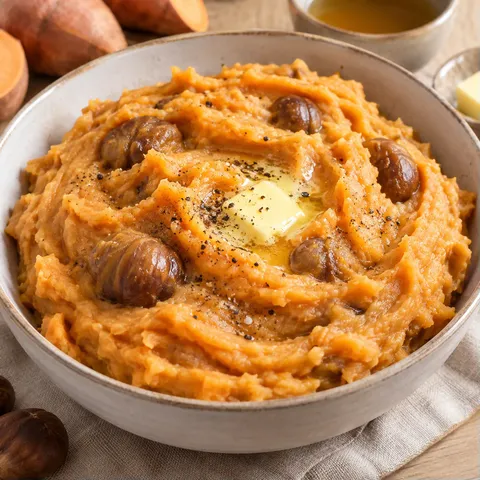Purée veloutée patate-châtaigne