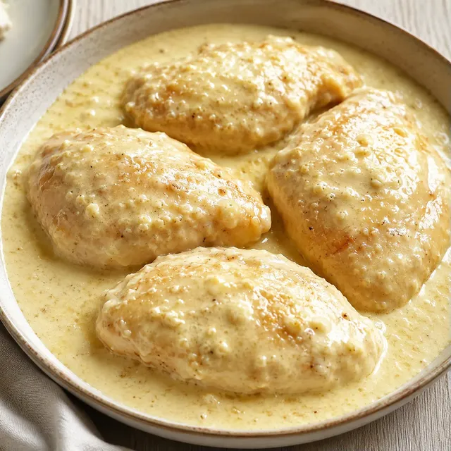 Poulet fondant à la crème