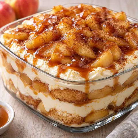 Tiramisu pomme caramel revisité