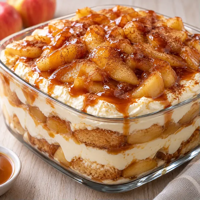 Tiramisu pomme caramel revisité