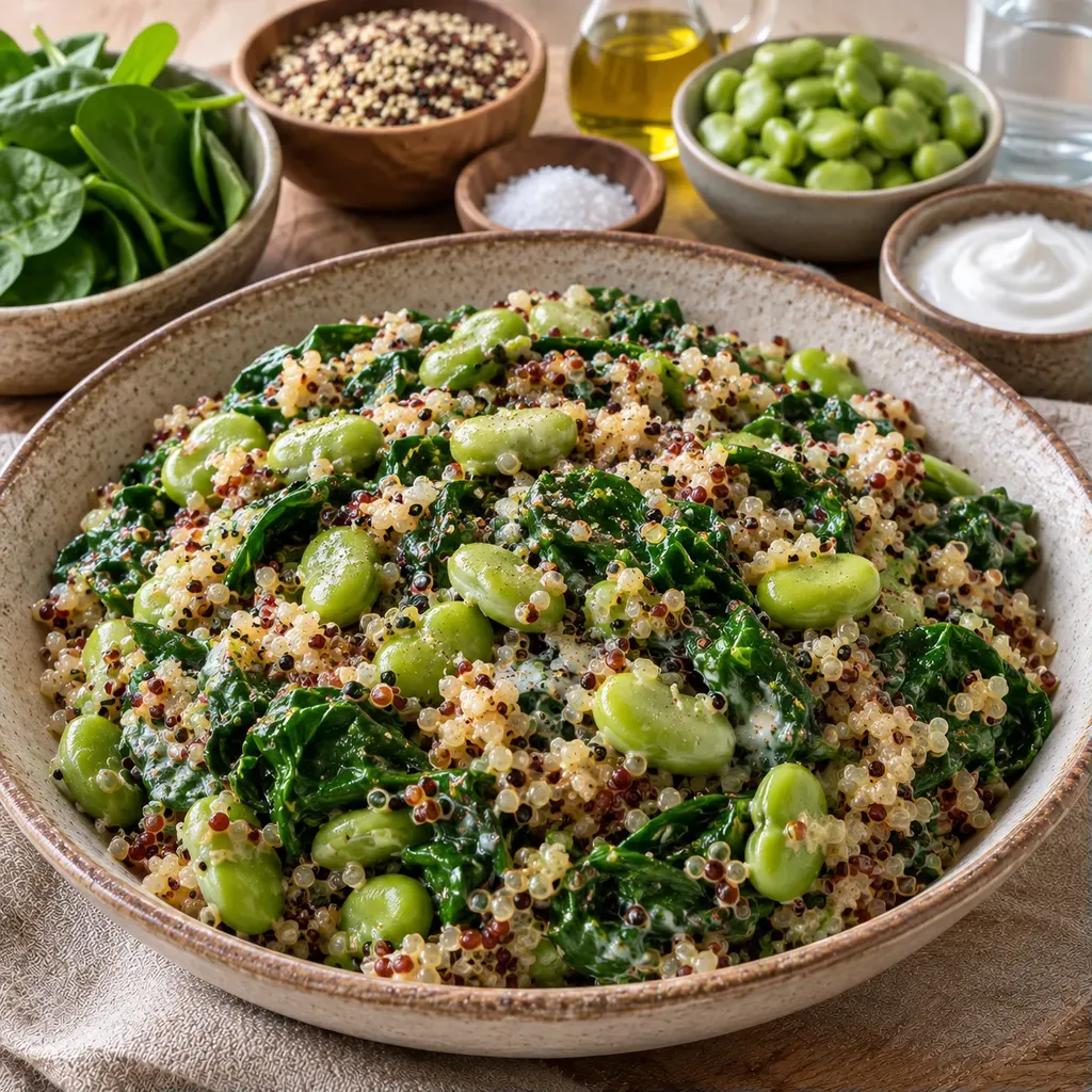 Quinoa et Épinards