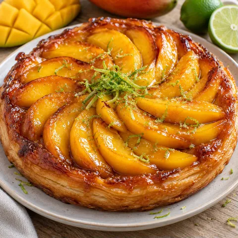 Mangue et citron tatin