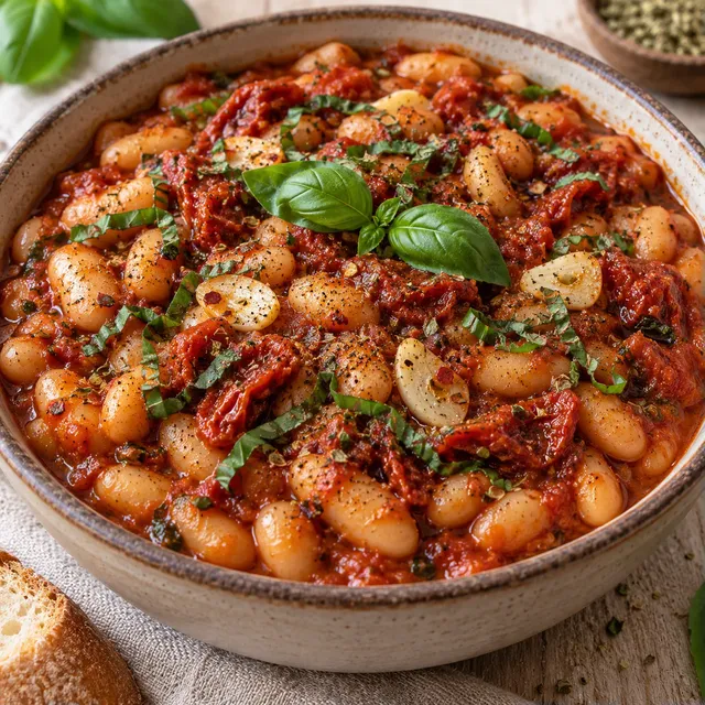 Haricots sauce tomatée