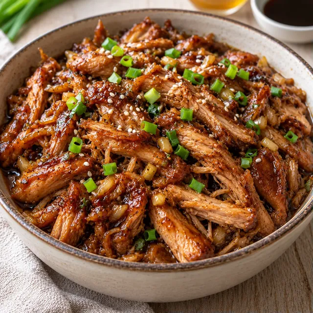 Porc tendre en sauce teriyaki