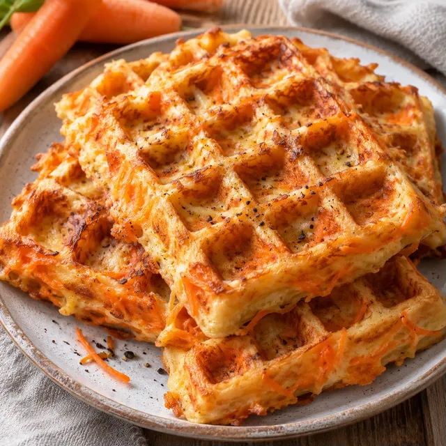 Gaufres carotte fromage