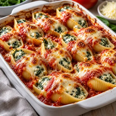 Coquilles garnies ricotta et épinards