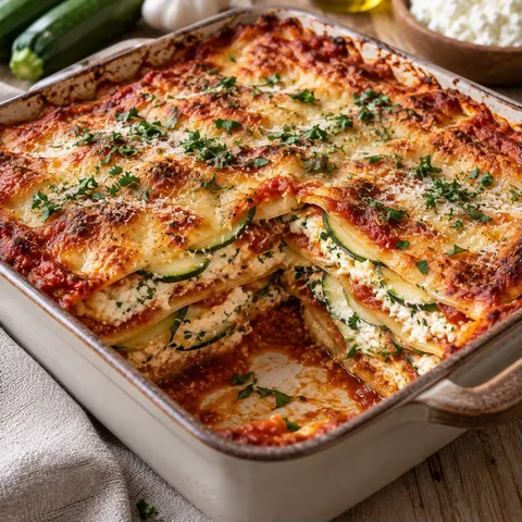 Lasagnes légères courgettes ricotta