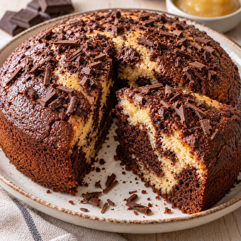 Gâteau léger chocolat vanille