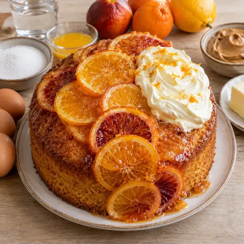 Gâteau dégradé aux oranges
