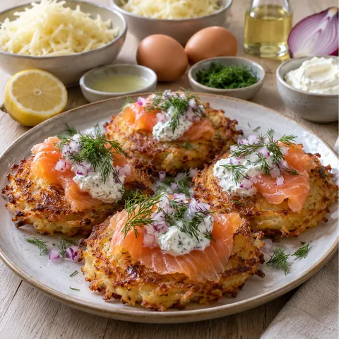 Galettes croustillantes saumon