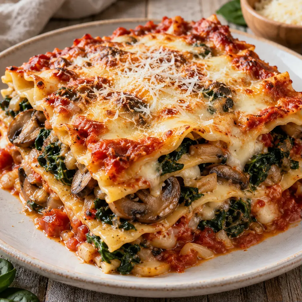 Délice de lasagnes champignons