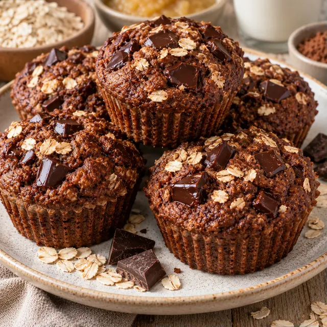 Gâteaux avoine chocolat