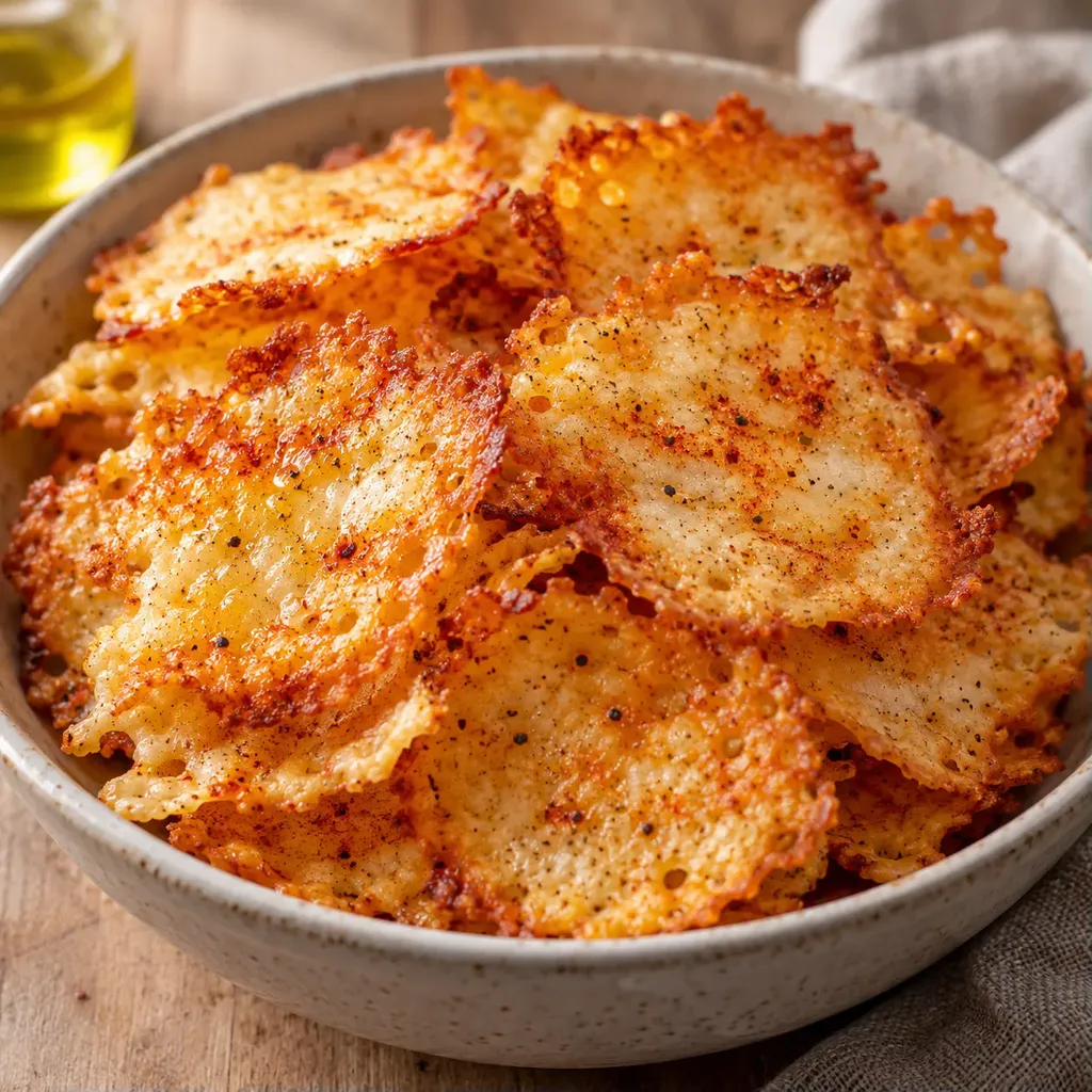 Chips Croustillantes Fromage Maison