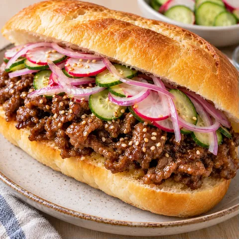 Sandwich Bœuf à la Coréenne