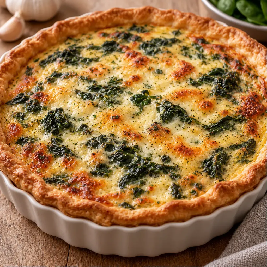 Quiche Légère Épinards Boursin