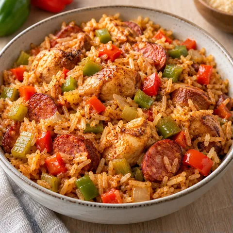 Délicieux Jambalaya Poulet