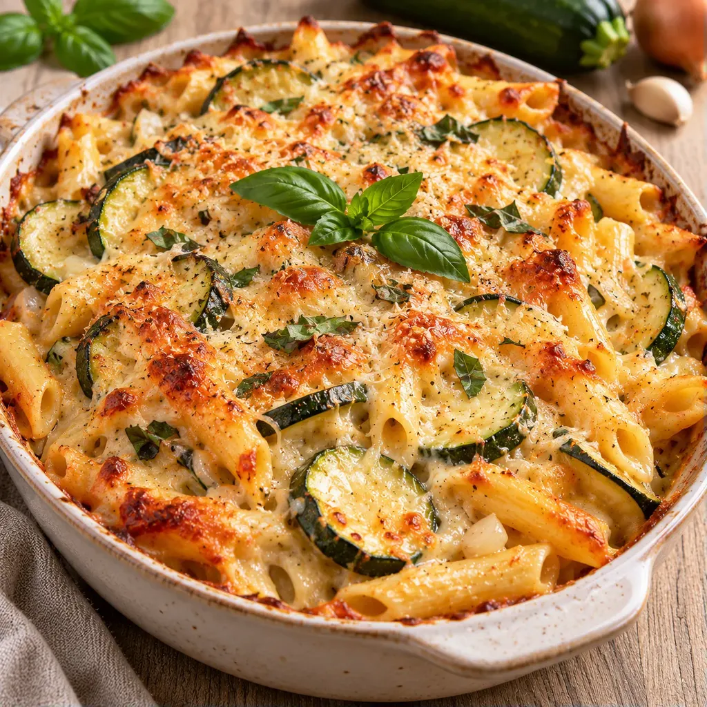 Gratin Pâtes et Courgettes