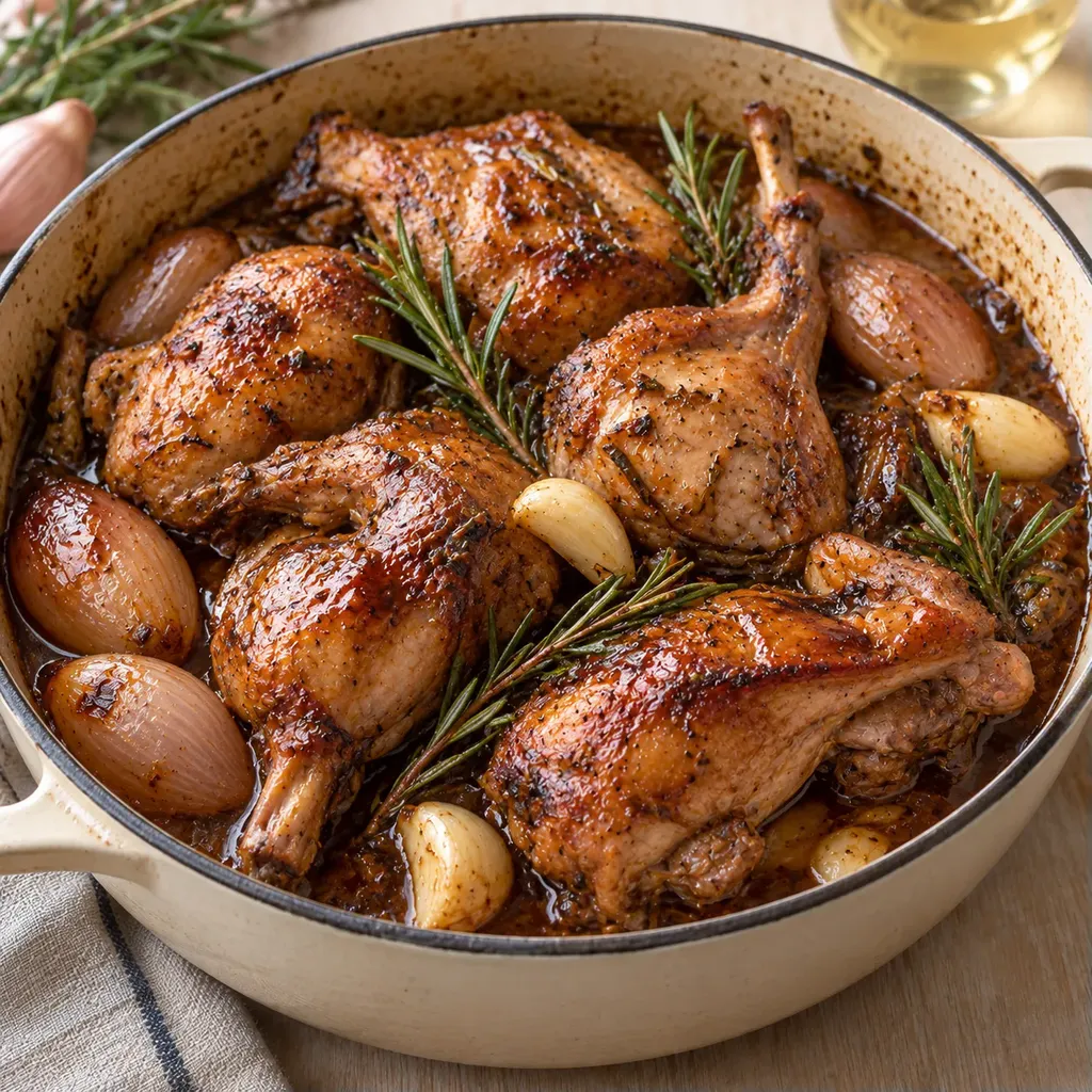 Lapin braisé balsamique