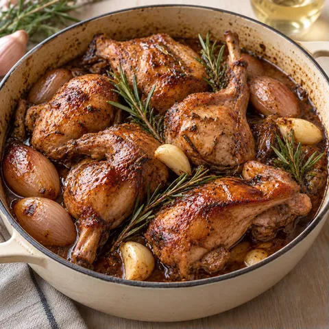 Lapin braisé balsamique