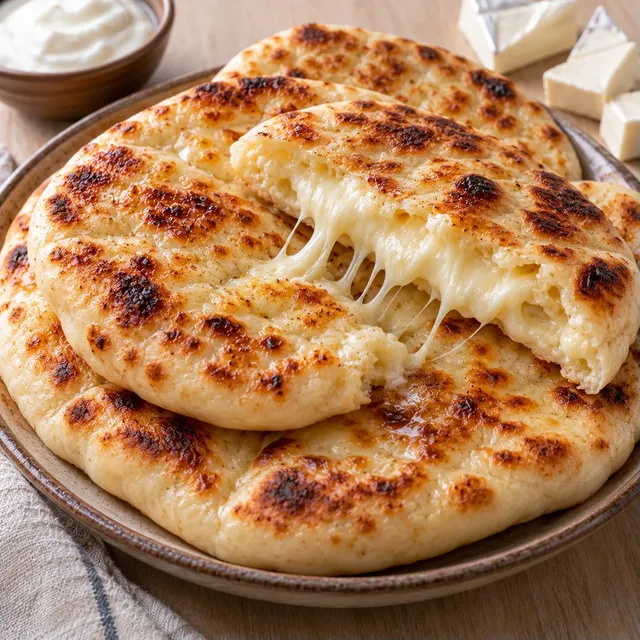 Naans fromage simplifiés