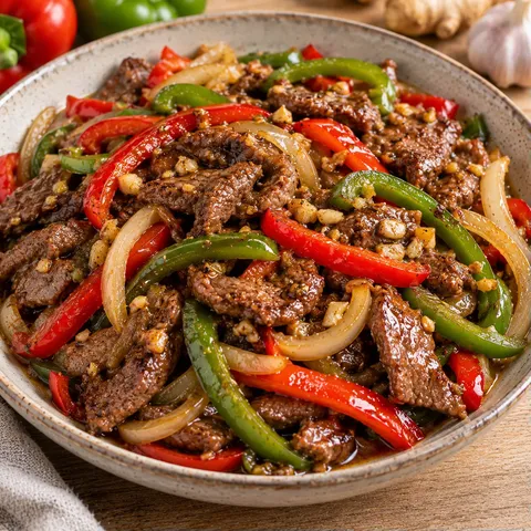Bœuf poêlé aux légumes