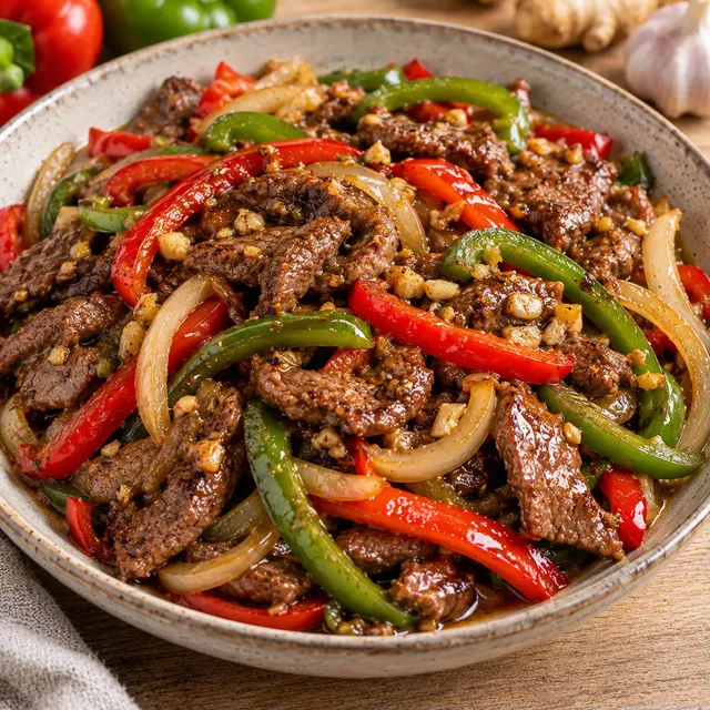 Bœuf poêlé aux légumes