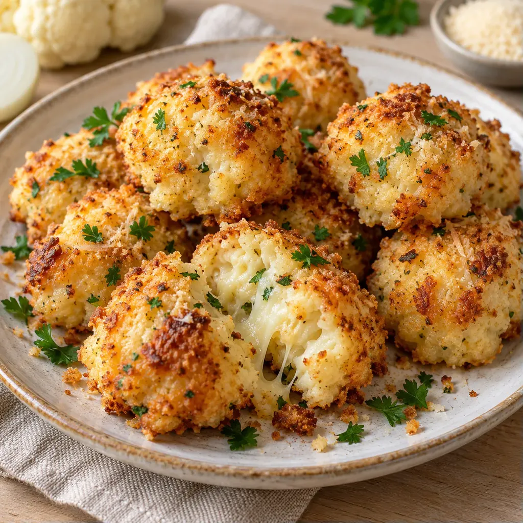 Bouchées au chou-fleur croquantes