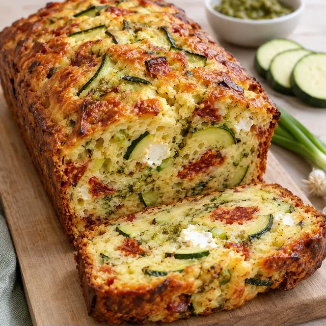 Cake courgettes et chorizo