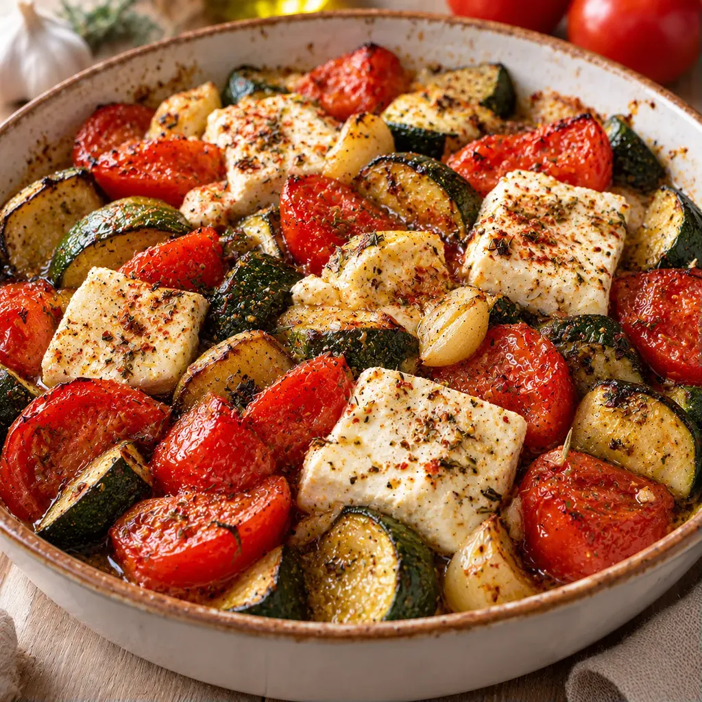 Feta et légumes grillés