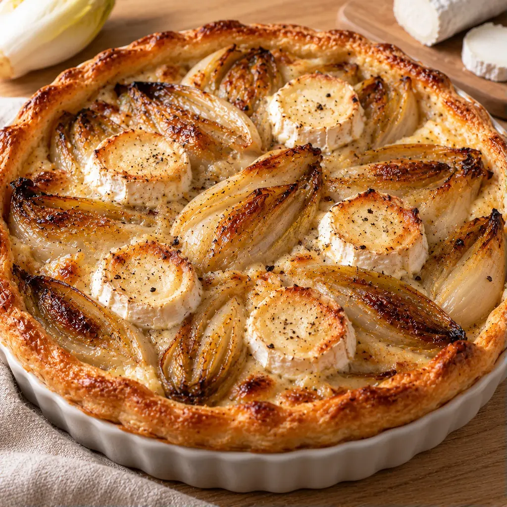 Tarte endives chèvre