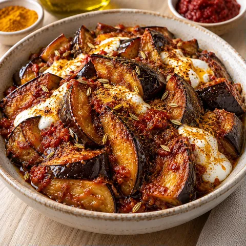 Aubergines Épicées Fondantes