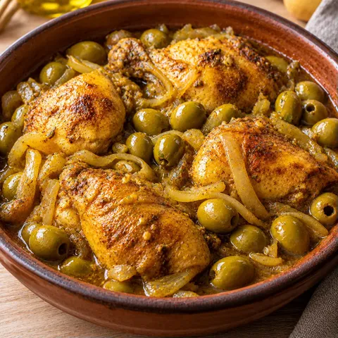 Olives et Poulet
