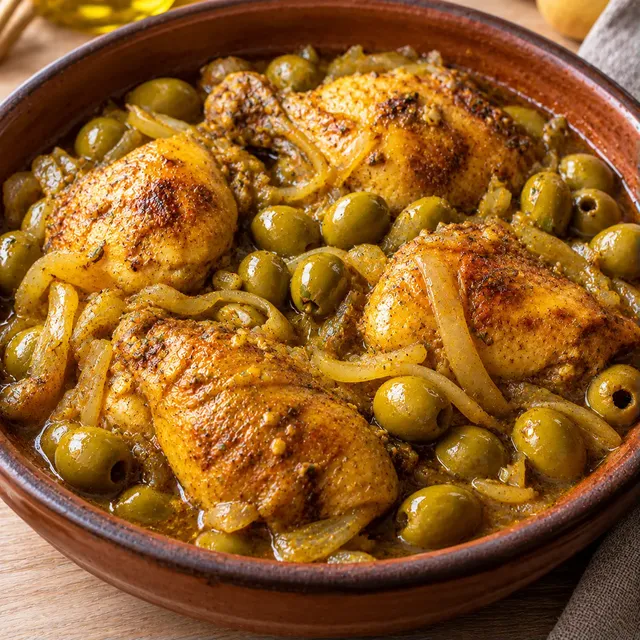 Olives et Poulet