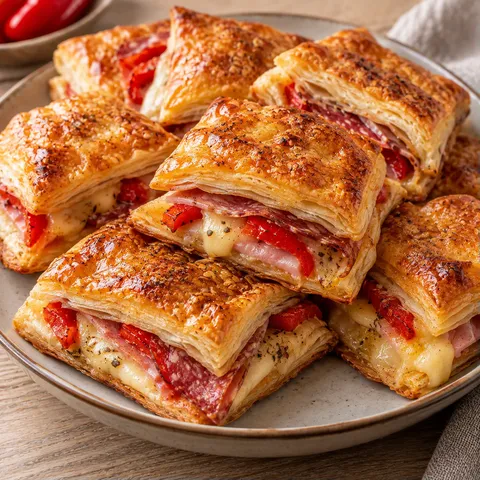 Carrés feuilletés garnis