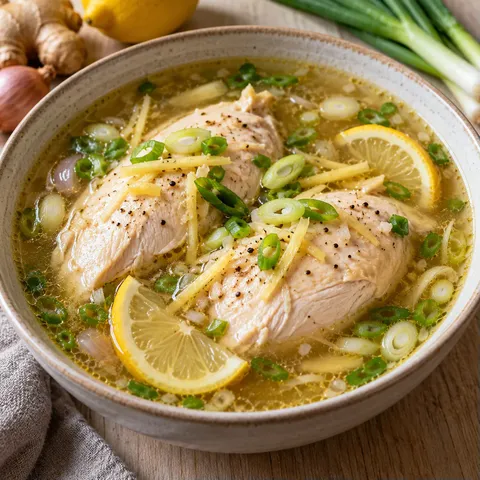Poulet citronné au gingembre