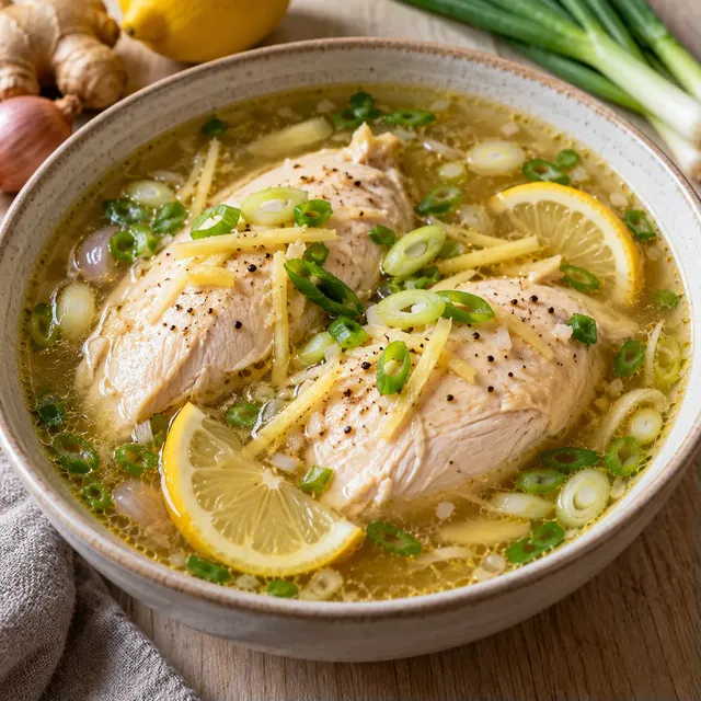 Poulet citronné au gingembre