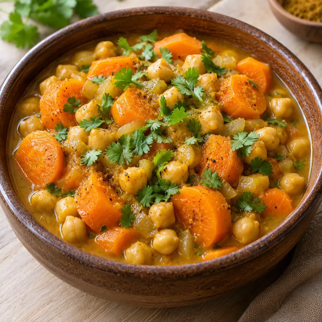 Carottes et pois chiches veloutés